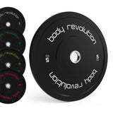 Body Revolution Olympic Black Bumper Plate 60kg Bundle