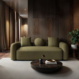 SOLACE+CO Cami 3 Seater Sofa Green Chenille