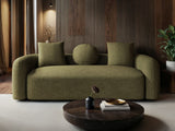 SOLACE+CO Cami 3 Seater Sofa Green Chenille