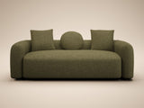SOLACE+CO Cami 3 Seater Sofa Green Chenille