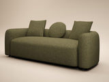 SOLACE+CO Cami 3 Seater Sofa Green Chenille