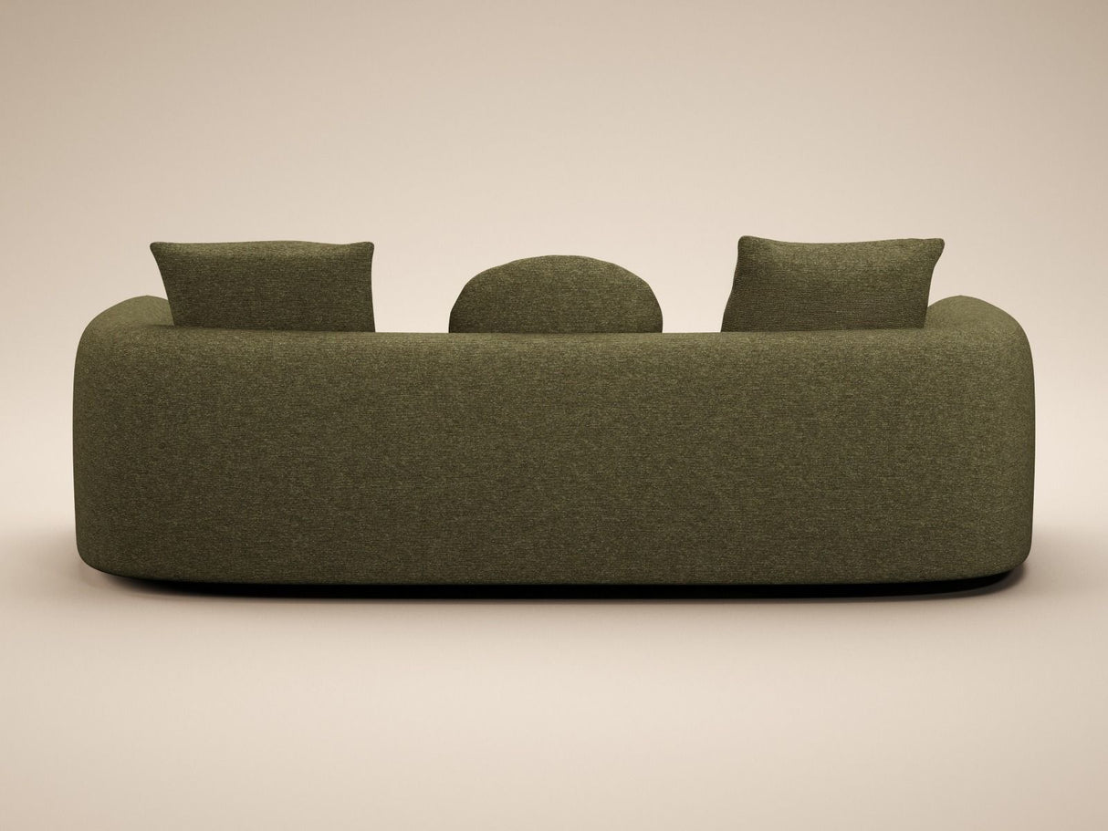 SOLACE+CO Cami 3 Seater Sofa Green Chenille