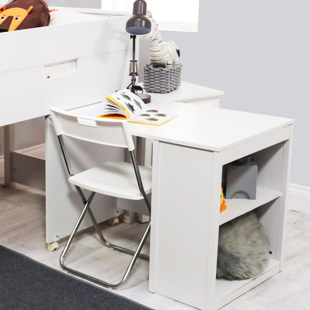 Flair Charlie Pull Out Desk White