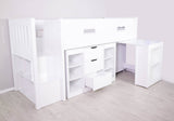 Flair Charlie Staircase Mid Sleeper Storage Set White