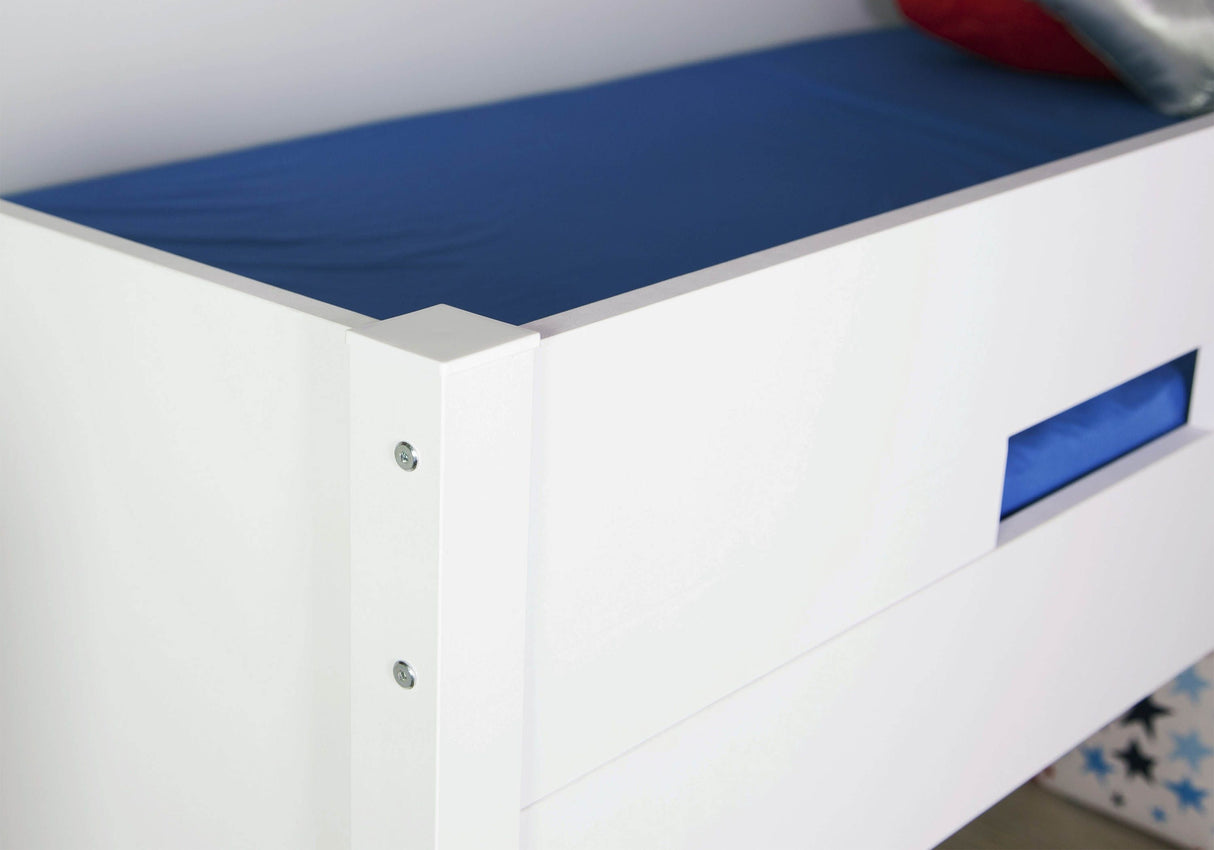 Flair Charlie Staircase Mid Sleeper Bed White