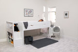 Flair Charlie Staircase Mid Sleeper Bed White