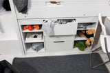 Flair Charlie Staircase Mid Sleeper Storage Set White