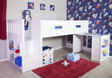 Flair Charlie Staircase Mid Sleeper Bed White