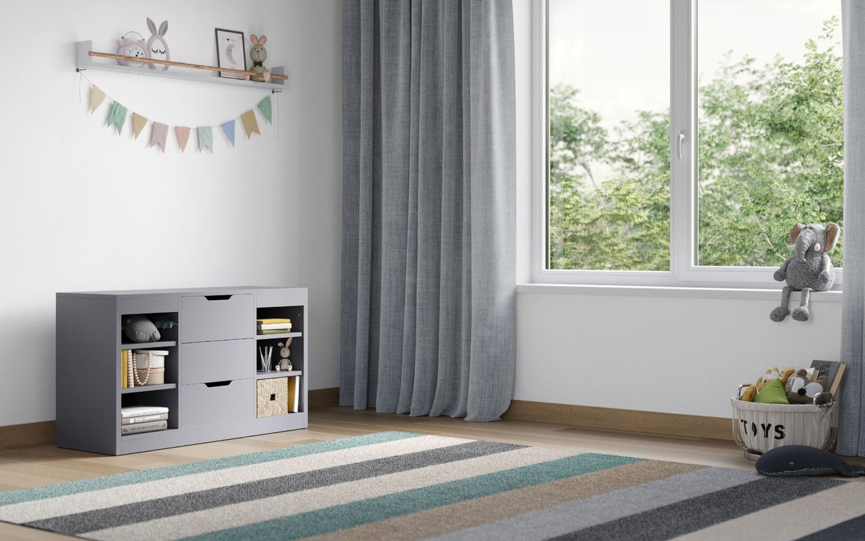 Flair Charlie Drawer Unit Grey