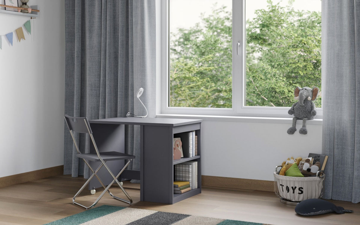 Flair Charlie Pull Out Desk Grey