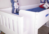 Flair Charlie Staircase Mid Sleeper Bed White