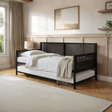 Flair Clay Metal Daybed with Trundle Black