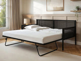Flair Clay Metal Daybed with Trundle Black