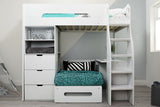Flair Cosmic Storage High Sleeper White