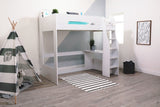 Flair Cosmic High Sleeper with Desk White