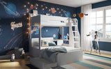 Flair Cosmic L Shaped Triple Bunk Bed White