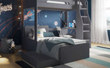 Flair Cosmic L Shaped Bunk Bed Grey