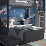 Flair Cosmic L Shaped Bunk Bed Grey