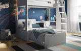 Flair Cosmic L Shaped Bunk Bed White