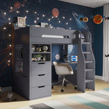 Flair Cosmic Storage High Sleeper Grey