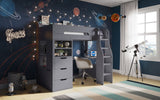 Flair Cosmic Storage High Sleeper Grey