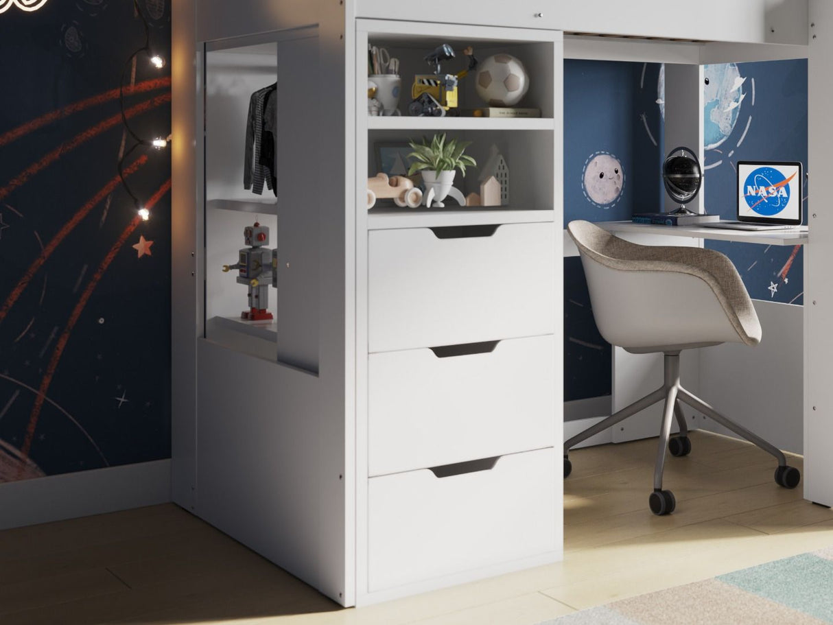 Flair Cosmic Wardrobe White