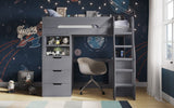 Flair Cosmic Storage High Sleeper Grey