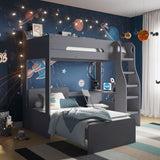 Flair Cosmic L Shaped Bunk Bed Grey