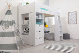 Flair Cosmic Storage High Sleeper White