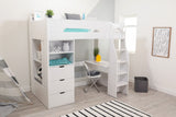 Flair Cosmic Storage High Sleeper White