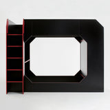Recoil Boss Pod Small Double Gaming High Sleeper with Storage Black & Red