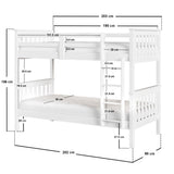 Flair Cypress Detachable Bunk Bed White