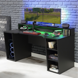 Flair Power X Gaming Desk with RGB LED Black