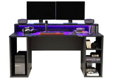 Flair Power X Gaming Desk with RGB LED Black