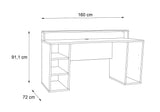 Flair Power X Gaming Desk with RGB LED Black