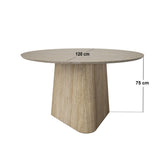 SOLACE+CO Elin Sintered Stone Round Dining Table