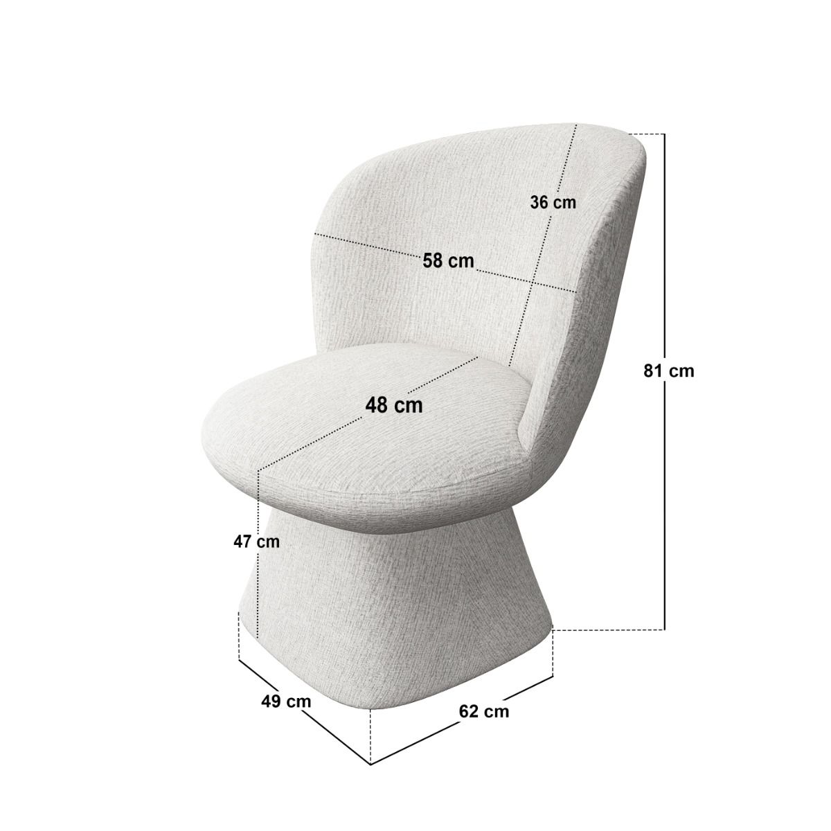 SOLACE+CO Elin Dining Table with Aiko Chairs Set of 4