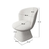 SOLACE+CO Elin Dining Table with Aiko Chairs Set of 4
