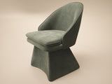 SOLACE+CO Aiko Dining Chair Green Chenille
