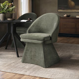SOLACE+CO Aiko Dining Chair Green Chenille