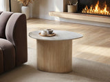 SOLACE+CO Elin Sintered Stone Effect Side Table