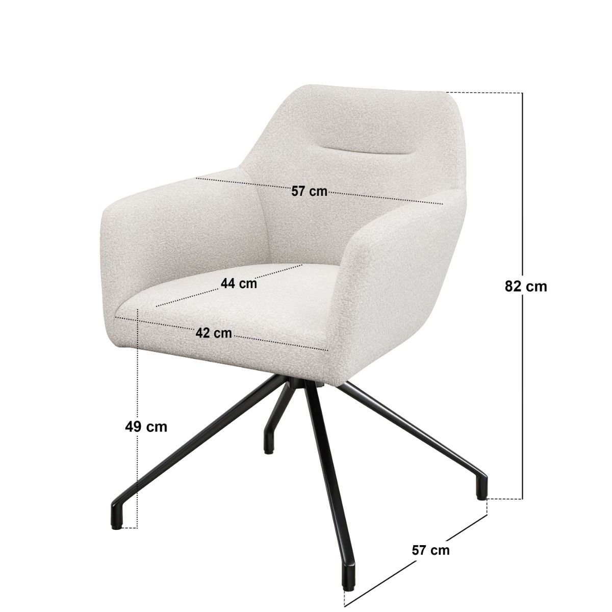SOLACE+CO Emil Round Mottled Glass Dining Table with Isla Chairs Set of 4