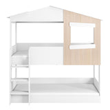 Flair Dreamland House Bunk Bed White & Oak