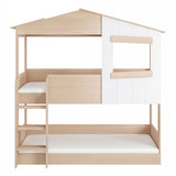 Flair Dreamland House Bunk Bed Oak & White