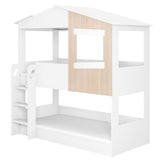 Flair Dreamland House Bunk Bed White & Oak