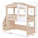 Flair Dreamland House Staircase Mid Sleeper Oak & White