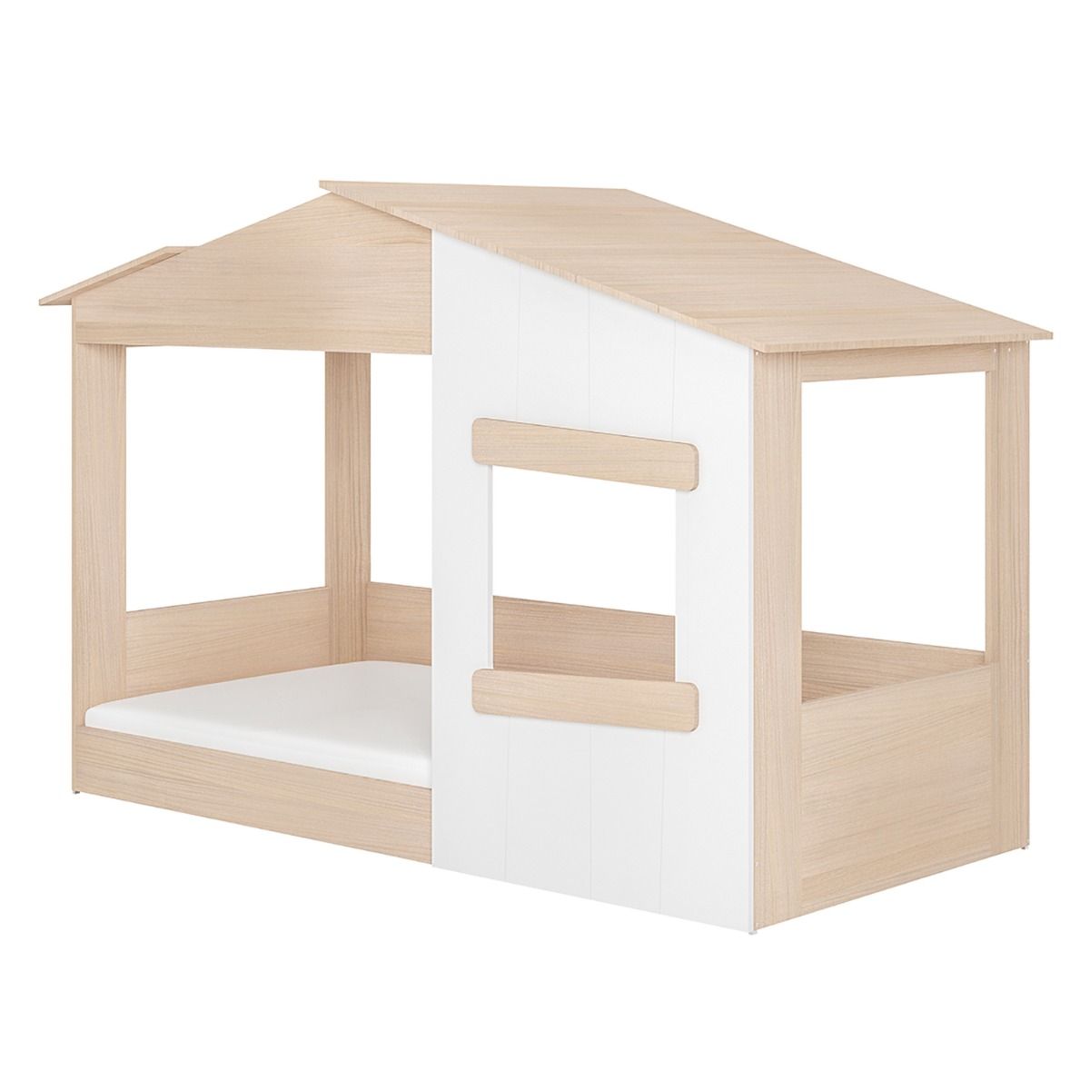 Flair Dreamland Montessori House Floor Bed Oak & White