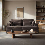 SOLACE+CO Drew 2 Seater Mocha Velvet Sofa