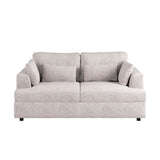 SOLACE+CO Drew 2 Seater Sofa Cream Chenille