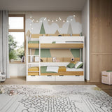 Flair Eddie Storage Bunk White & Oak